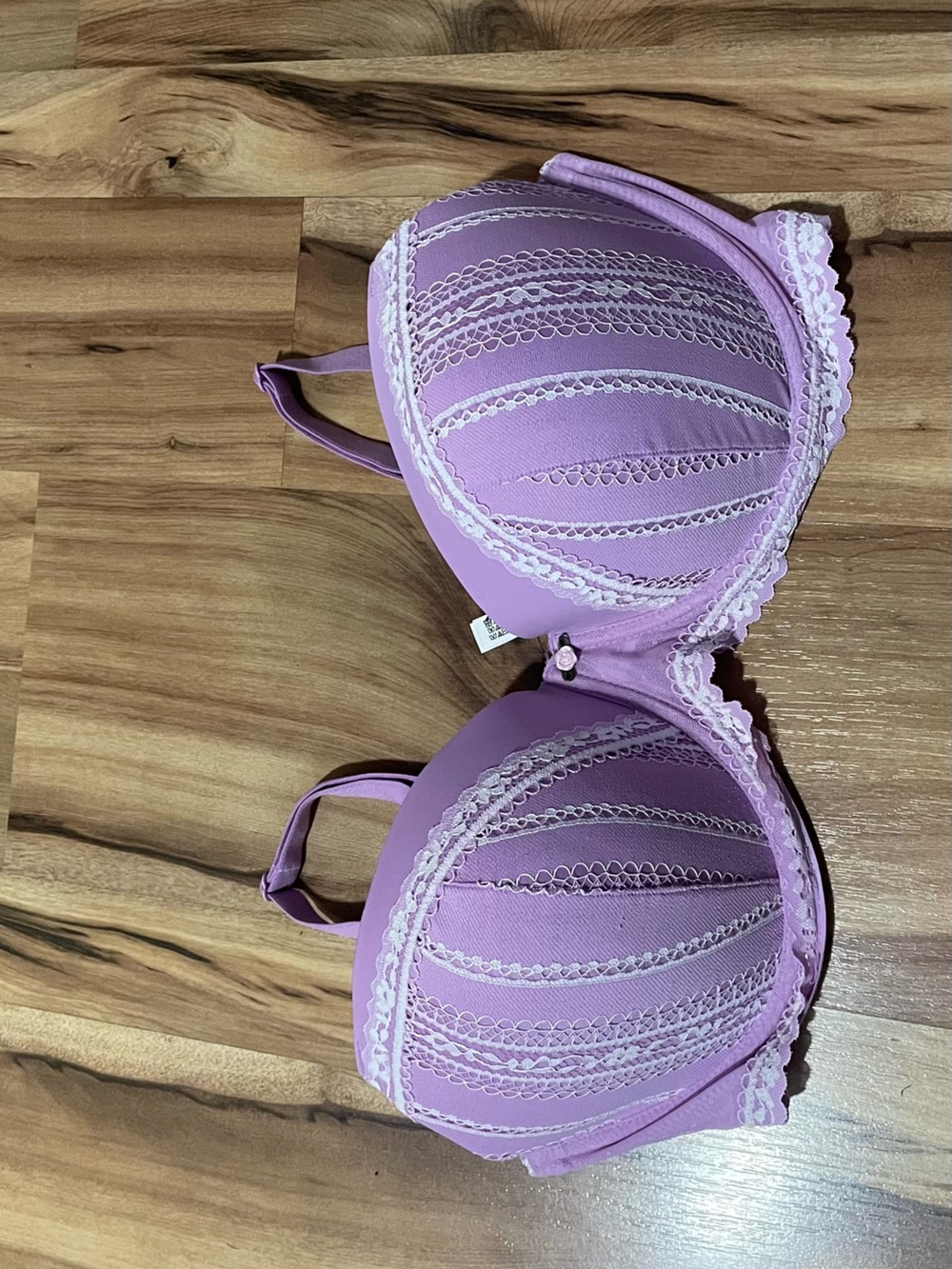 Victoria's Secret PINK Wink Lightly Lined Balconette Bra Purple Lace 40DD